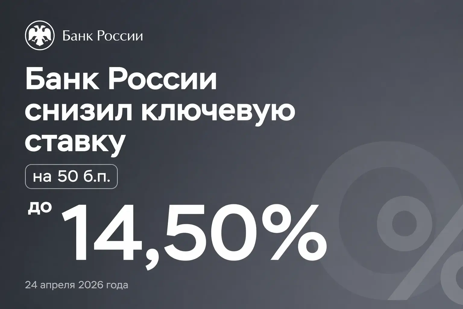 Банк России снизил ключевую ставку до 14,5% — что это значит для вкладов и кредитов